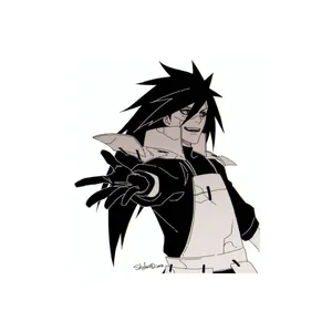 استیکر لپ تاپ و موبایل مدل انیمه طرح ناروتو مادارا اوچیها کد 6056