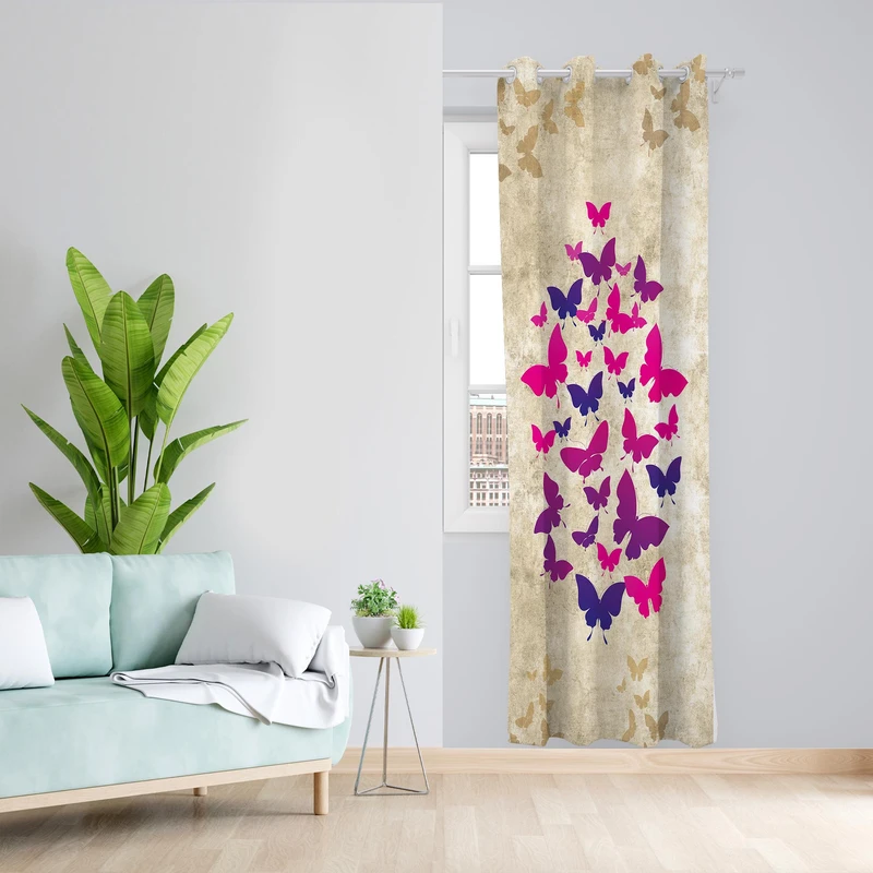 پرده مدل مخمل پانچی کد 1311 سایز 140x200 سانتی متر