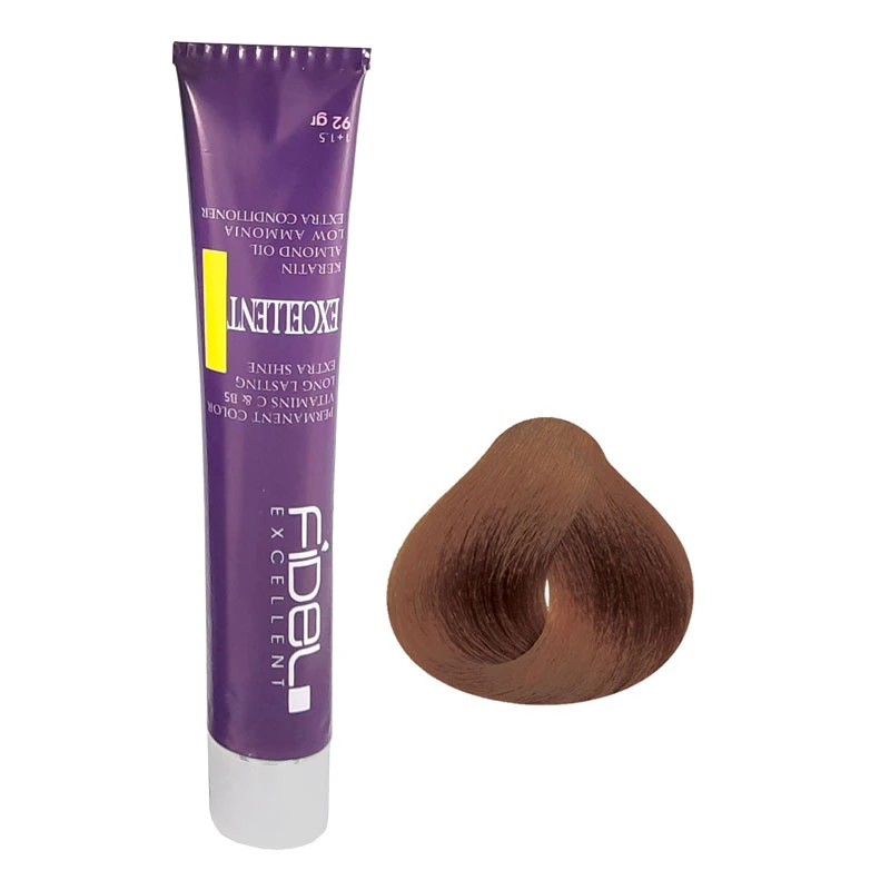 رنگ مو فیدل اکسلنت شماره 8/00 حجم 100 میلی‌لیتر رنگ بلوند طبیعی قوی روشن