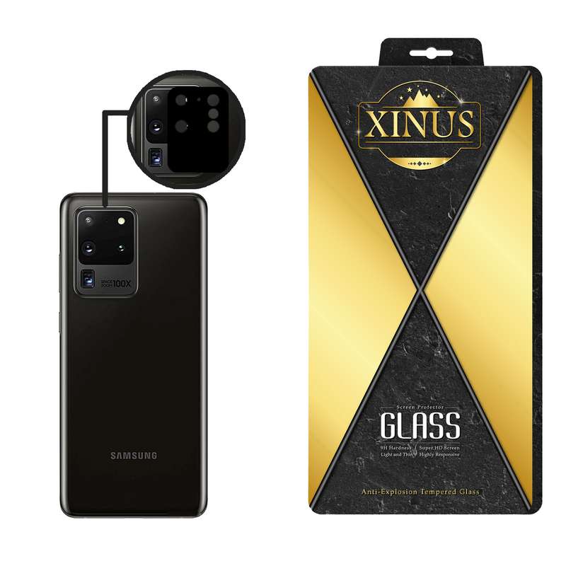 محافظ لنز دوربین ژینوس مدل LFUL مناسب برای گوشی موبایل سامسونگ Galaxy S20 Ultra 5G