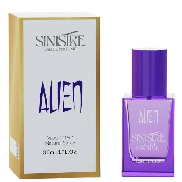 ادوپرفیوم زنانه سینیستر مدل Alien با رایحه شیرین حجم 30 میلی لیتر ادوپرفیوم زنانه سینیستر مدل Alien با رایحه شیرین حجم 30 میلی لیتر