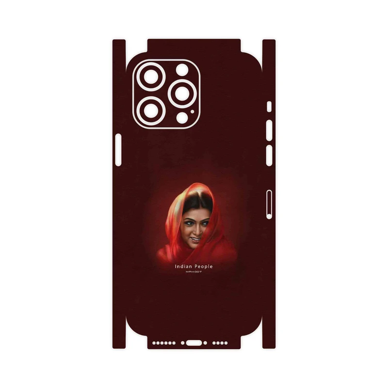 برچسب پوششی ماهوت مدل Portrait of an Indian Woman-FullSkin مناسب برای گوشی موبایل اپل iPhone 14 Pro Max