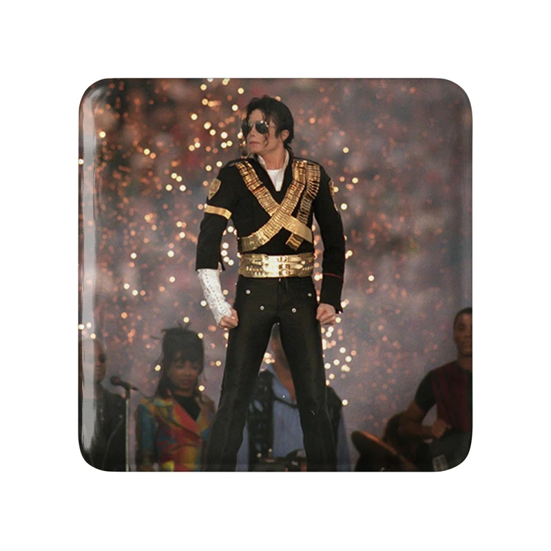 مگنت خندالو طرح مایکل جکسون Michael Jackson  مدل مربعی کد 19243