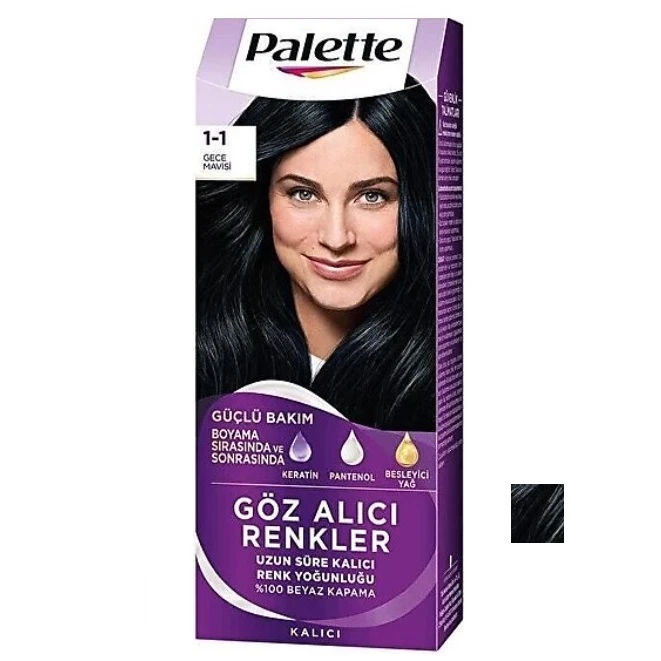 کیت رنگ مو پلت سری GOZ ALICI شماره 1-1 حجم 50 میلی لیتر رنگ مشکی