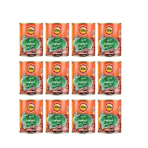 کنسرو لوبیا چیتی با قارچ بهروز - 410 گرم بسته 12 عددی