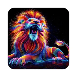 زیر لیوانی کاکتی طرح شیر مدل mp23321