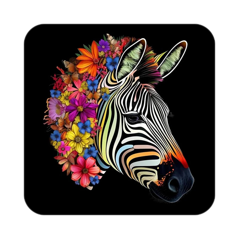 زیر لیوانی کاکتی طرح حیوانات رنگی مدل mp27133