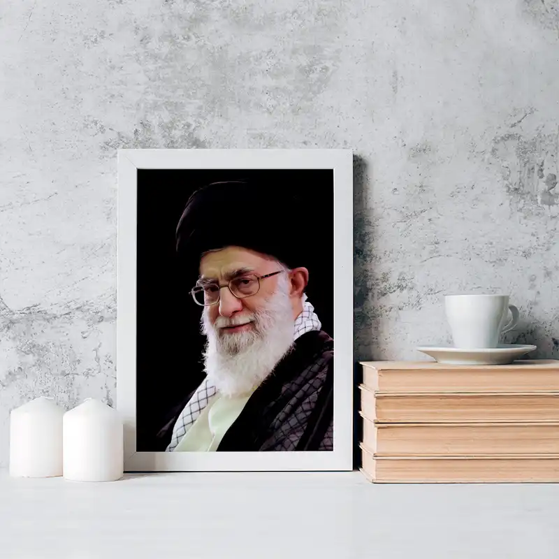 تابلو خندالو مدل تصویر رهبر کد 2561