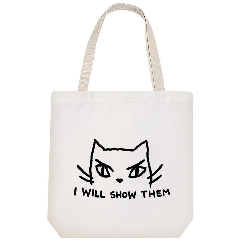 ساک خرید خندالو طرح گربه عصبانی کد 3427