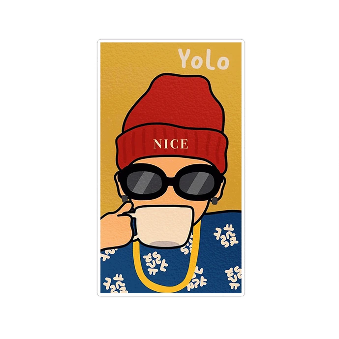استیکر لپ تاپ ماسا دیزاین طرح YOLO مدل STK1650