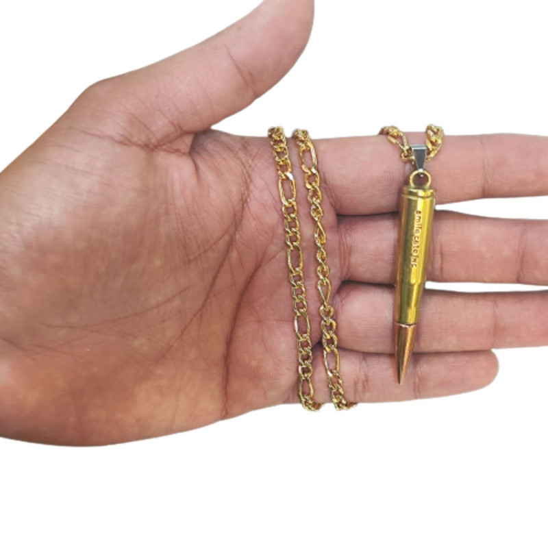 گردنبند مردانه مدل فشنگ کد GB102