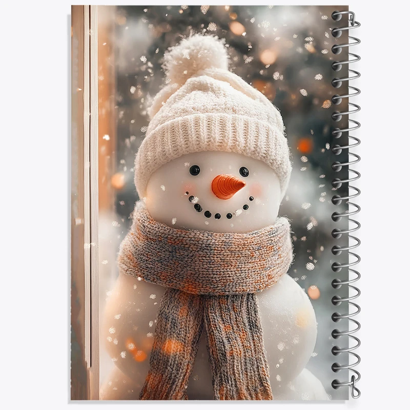 دفتر مشق 100 برگ خندالو طرح آدم برفی کیوت کد F8269