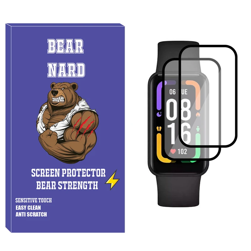 محافظ صفحه نمایش نانو برنارد مدل NBR مناسب برای ساعت هوشمند شیائومی Redmi Smart Band Pro بسته دو عددی