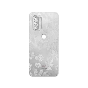 MAHOOT Silver-Wildflower Cover Sticker for Motorola Moto G51 5G
