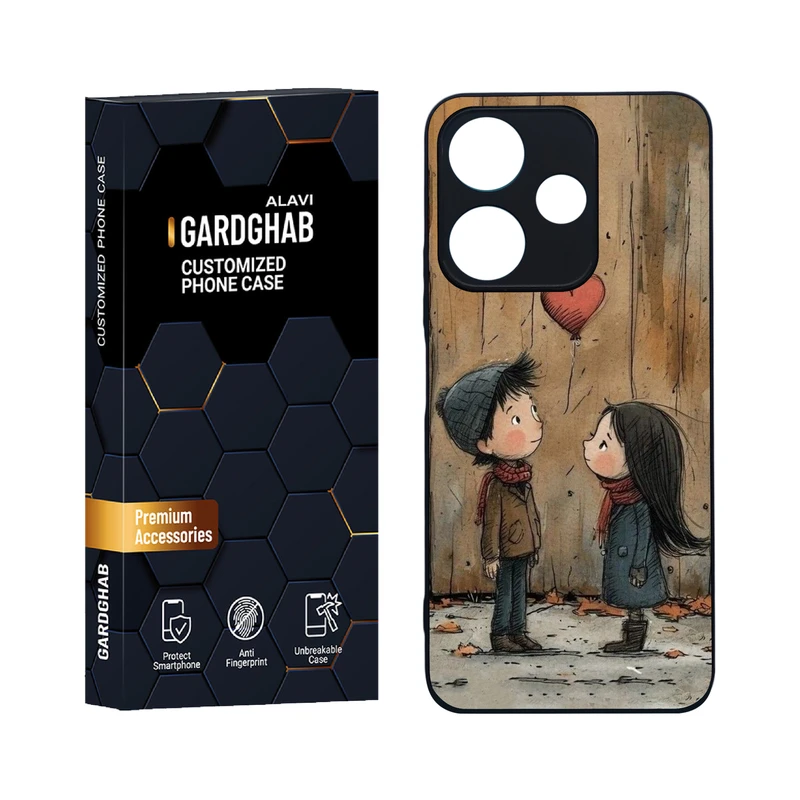 کاور گارد قاب علوی مدل دورژله ای فانتزی مناسب برای گوشی موبایل شیائومی Redmi 13 4G / 5G