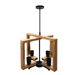 لوستر آویز چهار شعله چشمه نور کد 1348/4