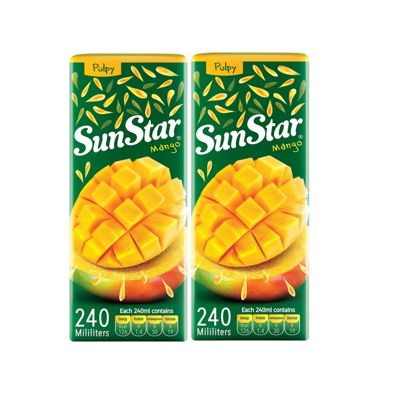آبمیوه انبه سان استار - 240 میلی لیتر بسته 2 عددی
