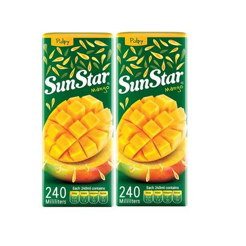 آبمیوه انبه سان استار - 240 میلی لیتر بسته 2 عددی