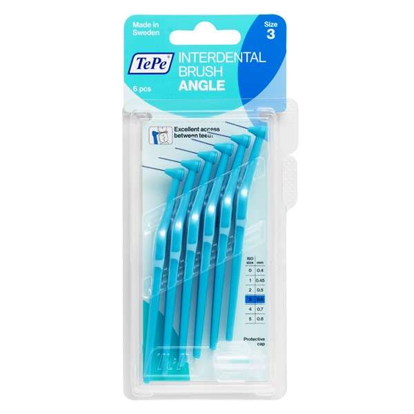  مسواک بین دندانی ته‏‌ په مدل Angle سایز 3 بسته 6 عددی