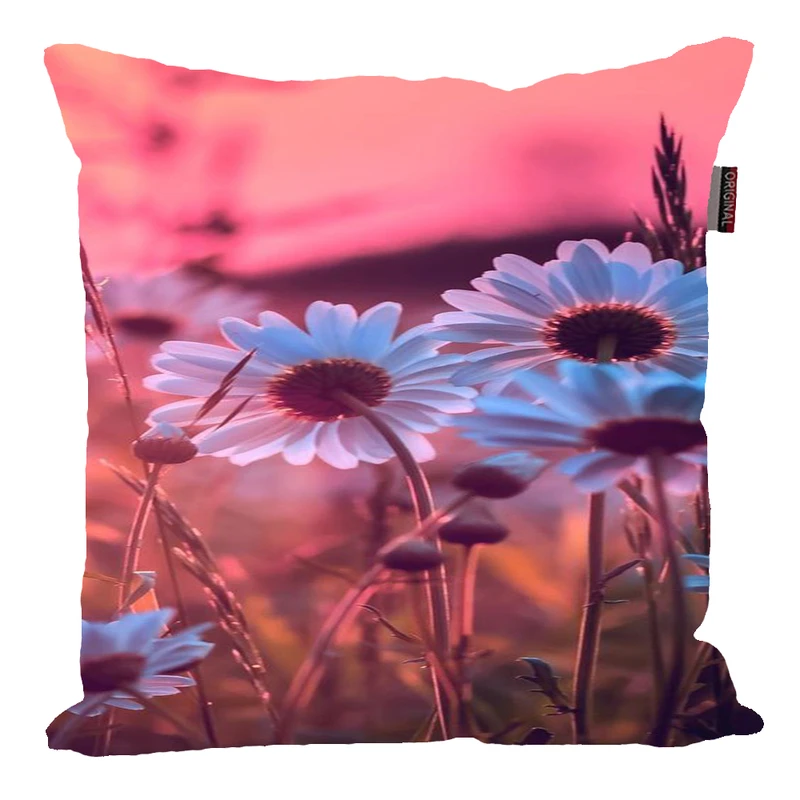 کوسن پاد آفرین مدل فانتزی طرح گل طبیعی کد p456