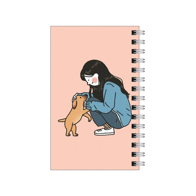 دفترچه یادداشت مدل to do list طرح سگ و دختر کد 8124872