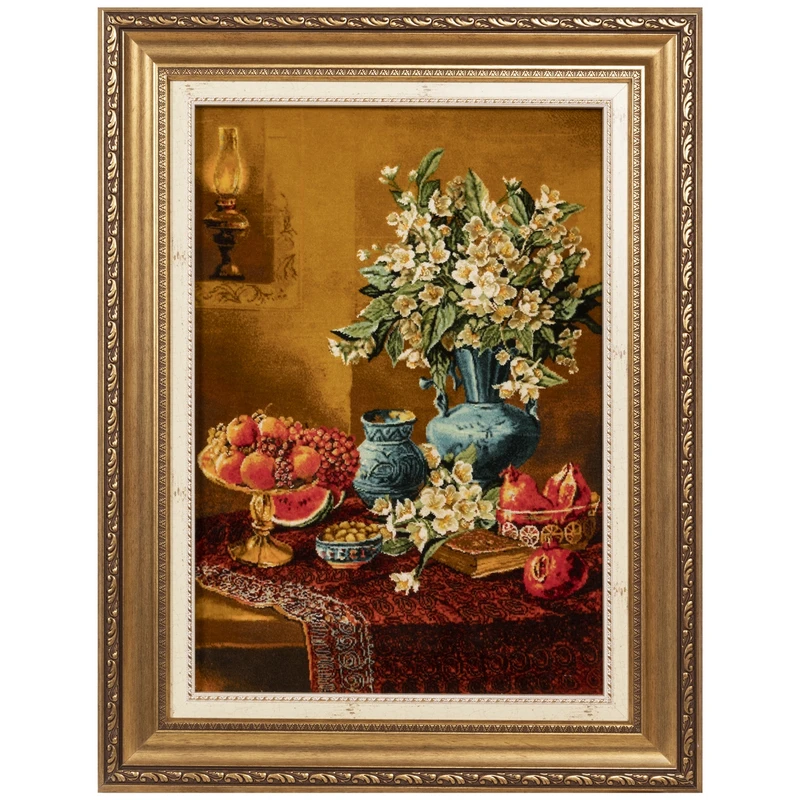 تابلو فرش دستباف سی پرشیا طرح سفره یلدا کد 904083