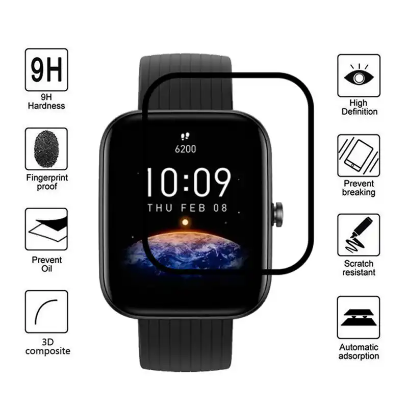 محافظ صفحه نمایش کروکودیل مدل C-PWM مناسب برای ساعت هوشمند امیزفیت  Bip 3 - Bip 3 Pro بسته 2 عددی