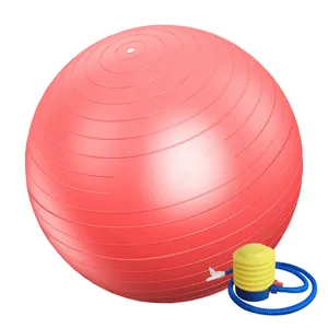 توپ بدنسازی مدل GYM BALL قطر 55 سانتی متر به همراه پمپ هوا و دستبند پاور بالانس