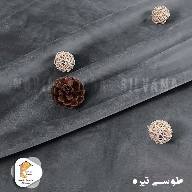 پرده نوین دکور سیلوانا مدل مخمل کالیفرنیا 180 سایز 180 × 140 سانتی متر
