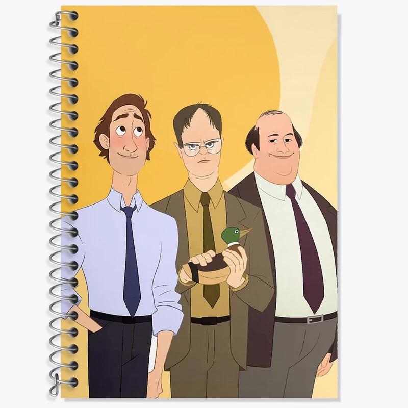دفتر زبان 50 برگ خندالو مدل دو خط طرح سریال آفیس The Office کد 10223