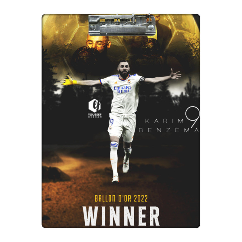 تخته شاسی طرح کریم بنزما فوتبالیست کد 2632166 سایز A4