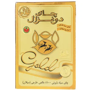 چای دو غزال طلایی مقدار 500 گرم