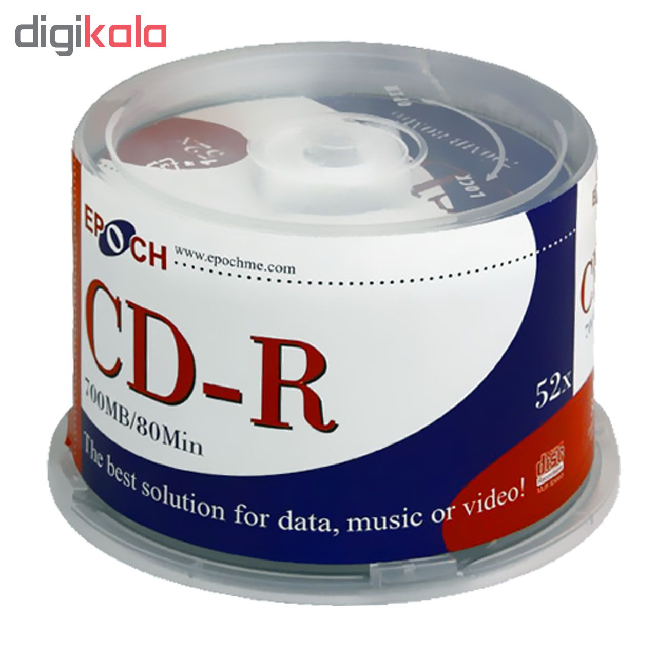 سی دی خام اپوچ مدل CD-R 52x بسته 50 عددی