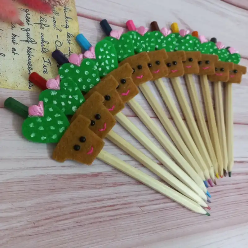 سرمدادی مدل حروف الفبا طرح کاکتوس بسته 5 عددی