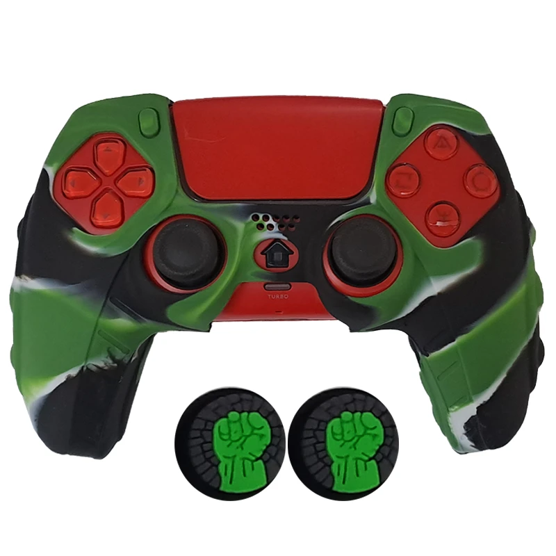 محافظ دسته بازی پلی استیشن 5 مدل Anti Slip PS5594 به همراه روکش آنالوگ