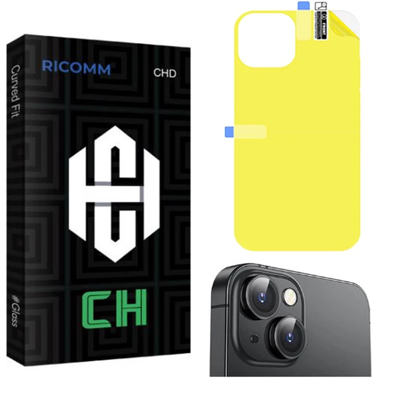  محافظ پشت گوشی ریکام مدل CH مناسب برای گوشی موبایل اپل iPhone 14 به همراه محافظ لنز دوربین