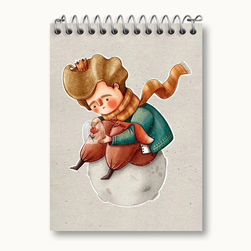 دفتر یادداشت 50 برگ خندالو مدل شازده کوچولو کد 25767