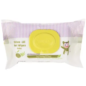 دستمال مرطوب کودک وی مدل Olive Oil بسته 72 عددی