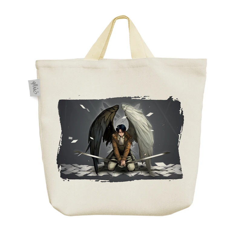 ساک خرید خندالو مدل لیوای انیمه اتک ان تایتان کد 1487