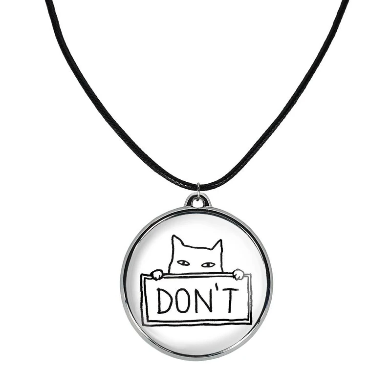 گردنبند خندالو مدل گربه مخالف کد 2928829289