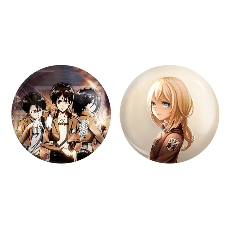 مگنت خندالو طرح ارن و میکاسا و لیوای و هیستوریا ریس انیمه اتک آن تایتان کد 1097410984 مجموعه 2 عددی