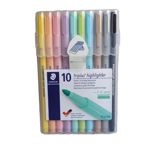 ماژیک علامت گذار استدلر مدل triplus highlighter بسته 10 عددی