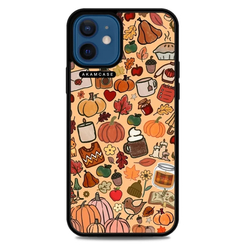 کاور آکام مدل AMC-WA12M-PUMPKIN-13 مناسب برای گوشی موبایل اپل iPhone 12 Mini
