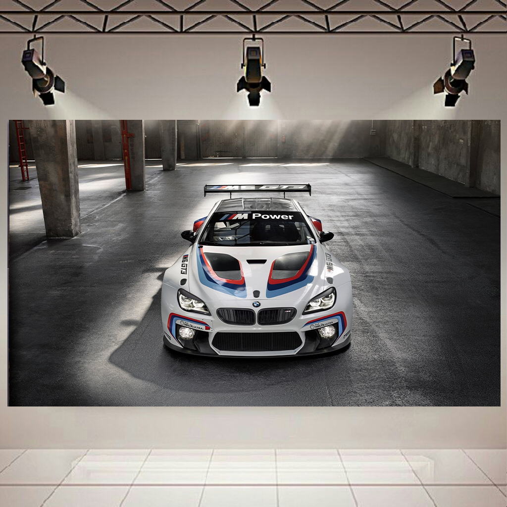 تابلو شاسی طرح ماشین مدل BMW M6 GT3 کد AR1036
