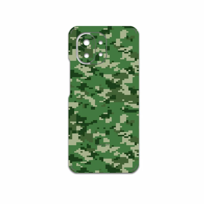 برچسب پوششی ماهوت مدل Army-Green-Pixel مناسب برای گوشی موبایل شیائومی Mi 11 5G