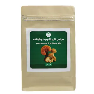 میکس پودر قارچ گانودرما لوسیدوم و پودر قارچ شیتاکه خشک شده قارچ سرا - 100 گرم