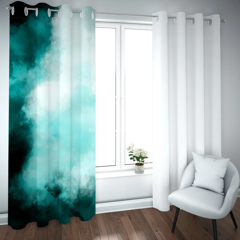 پرده مدل چاپی هازان سایز 300×150 سانتی متر 