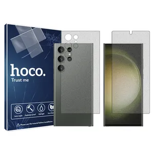 Hoco matte screen protector, model HyMTT, suitable for Samsung Galaxy S 23 Ultra mobile phone, along with the back of the phone