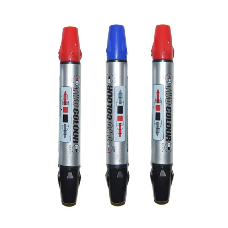  ماژیک وایت برد مدل double color کد 007 بسته 23 عددی