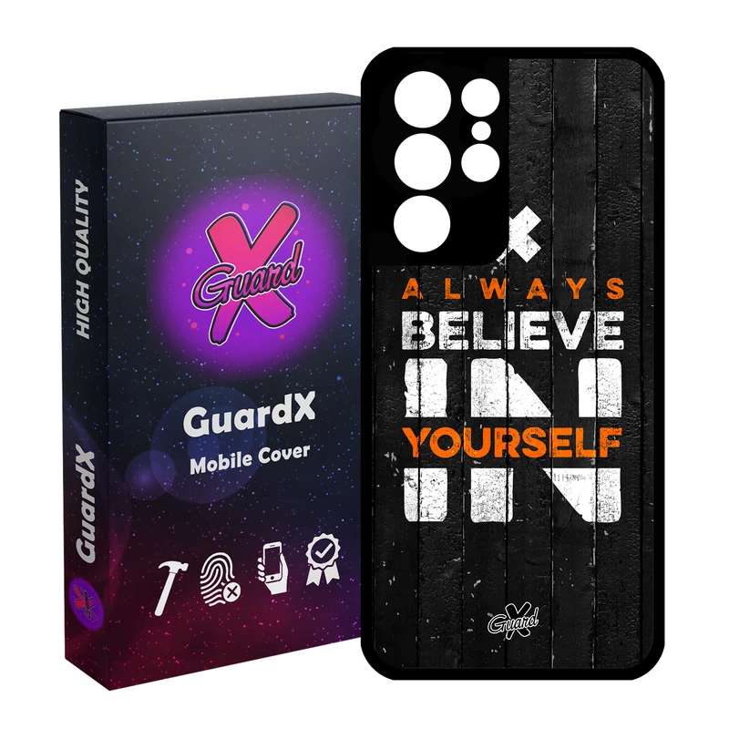 کاور گارد ایکس طرح Text مدل Glass10167 مناسب برای گوشی موبایل سامسونگ Galaxy S21 Ultra